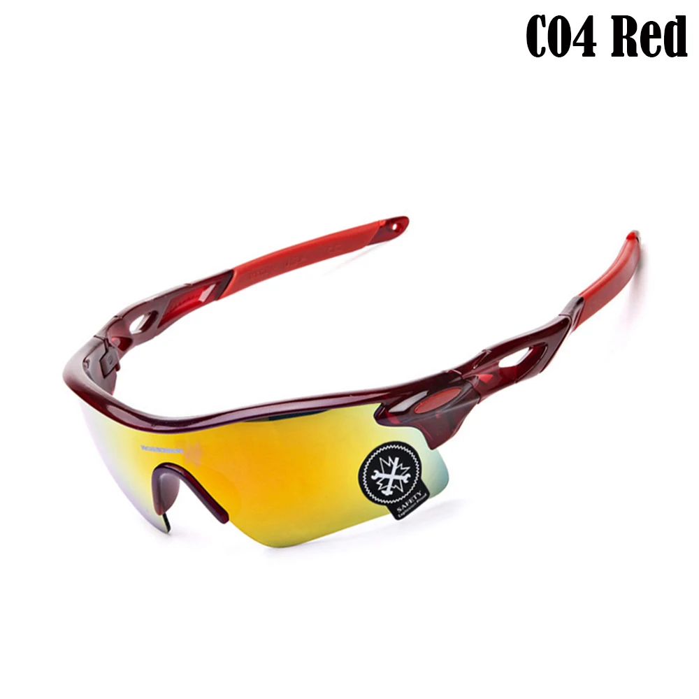 C04 Red MASCUBE мужские и женские уличные походные очки спортивные очки для горного велосипеда мотоциклетные солнцезащитные очки - Цвет: C04 Red