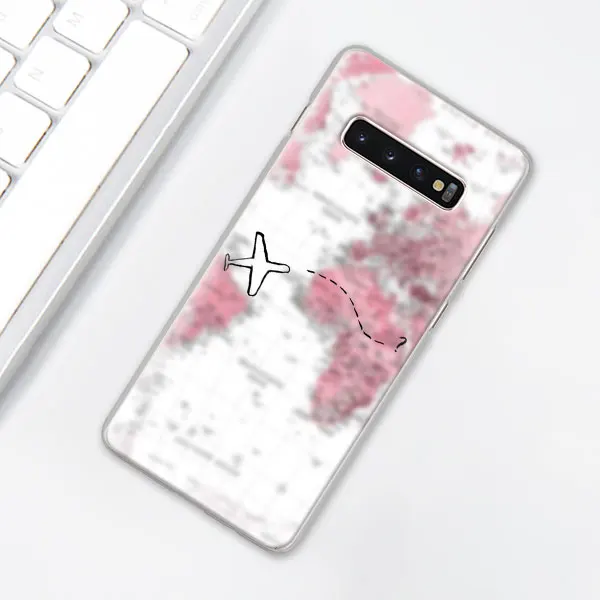 Карта мира план путешествий Чехол для телефона для samsung Galaxy S10e S10 Plus S7 S8 S9 Plus Note 8 9 10 Plus S10 Note 10 5G жесткий чехол - Цвет: H10