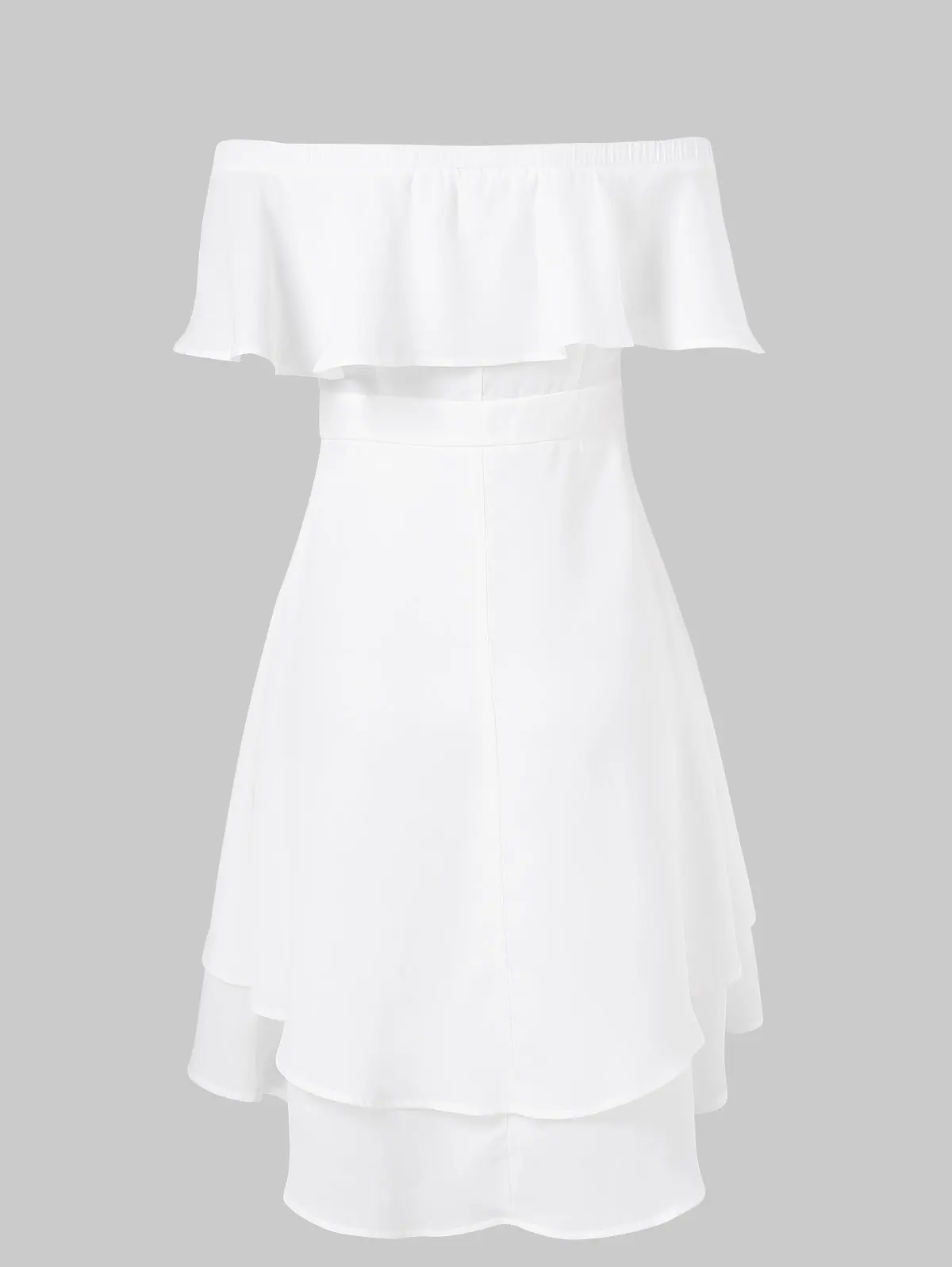 Женское шифоновое платье с открытыми плечами VESTLINDA повседневное однотонное