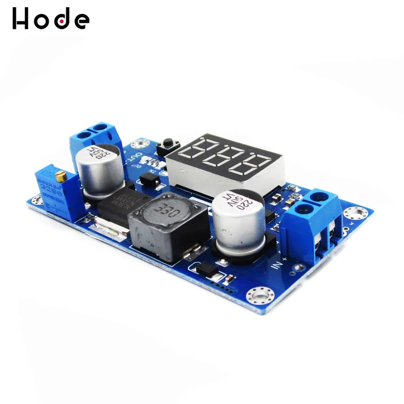 DC-DC 4 5-32 В до 5 в-52 в XL6009 Boost Повышающий Модуль питания светодиодный вольтметр набор