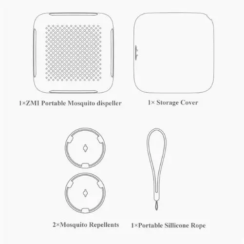 device add 2 film Xiaomi mijia ZMI комаров убийца рассеиватель жуков эпоха Мини Сад Открытый пыленепроницаемый автомобиль портативный комаров диспеллер - Цвет: device add 2 film