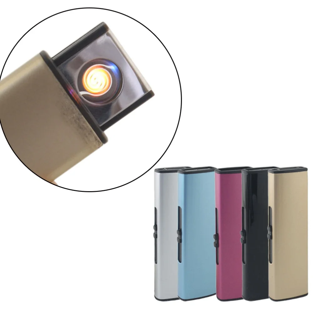 Компактная мини Usb Электронная сигарета зажигалка без пламени ветрозащитная