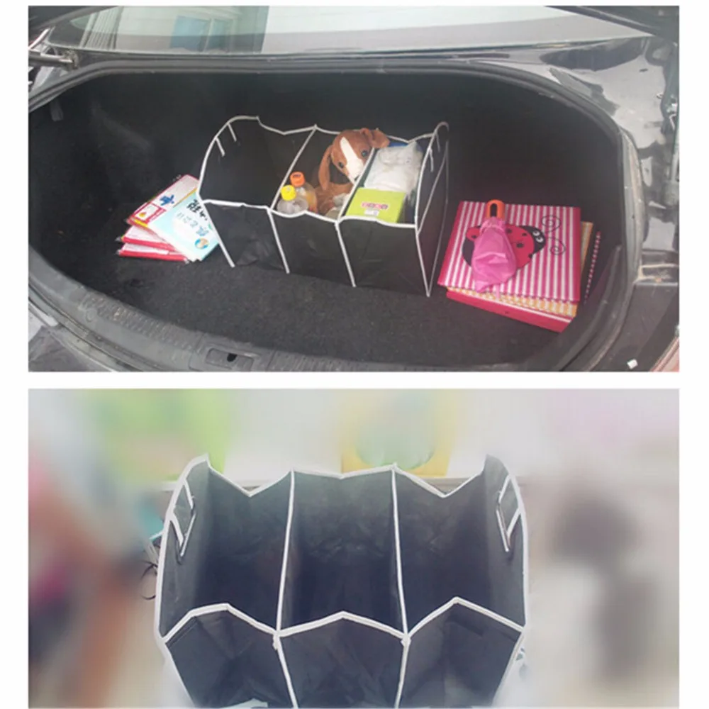 

Car Styling Storage Bag Multi-Pocket Trunk Organizer Foldble Large Capacity Auto Trunk Storage Cargo Container Stowing Tidying
