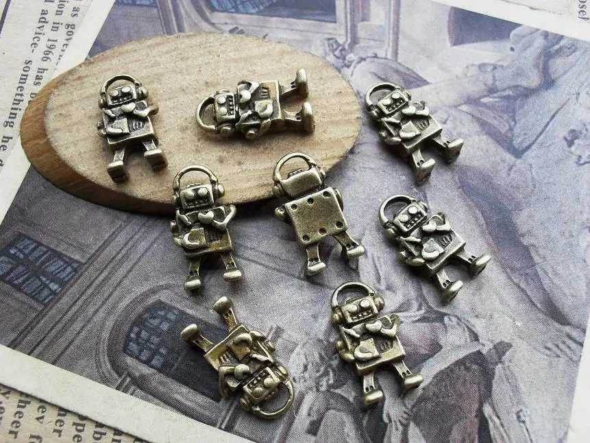 

Diy accessories handmade materials vintage robot c593 10*17mm
