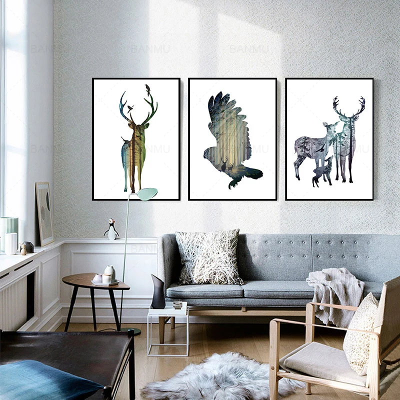 Настенная картина с мультяшным изображением ангела розовая юбка кролик на