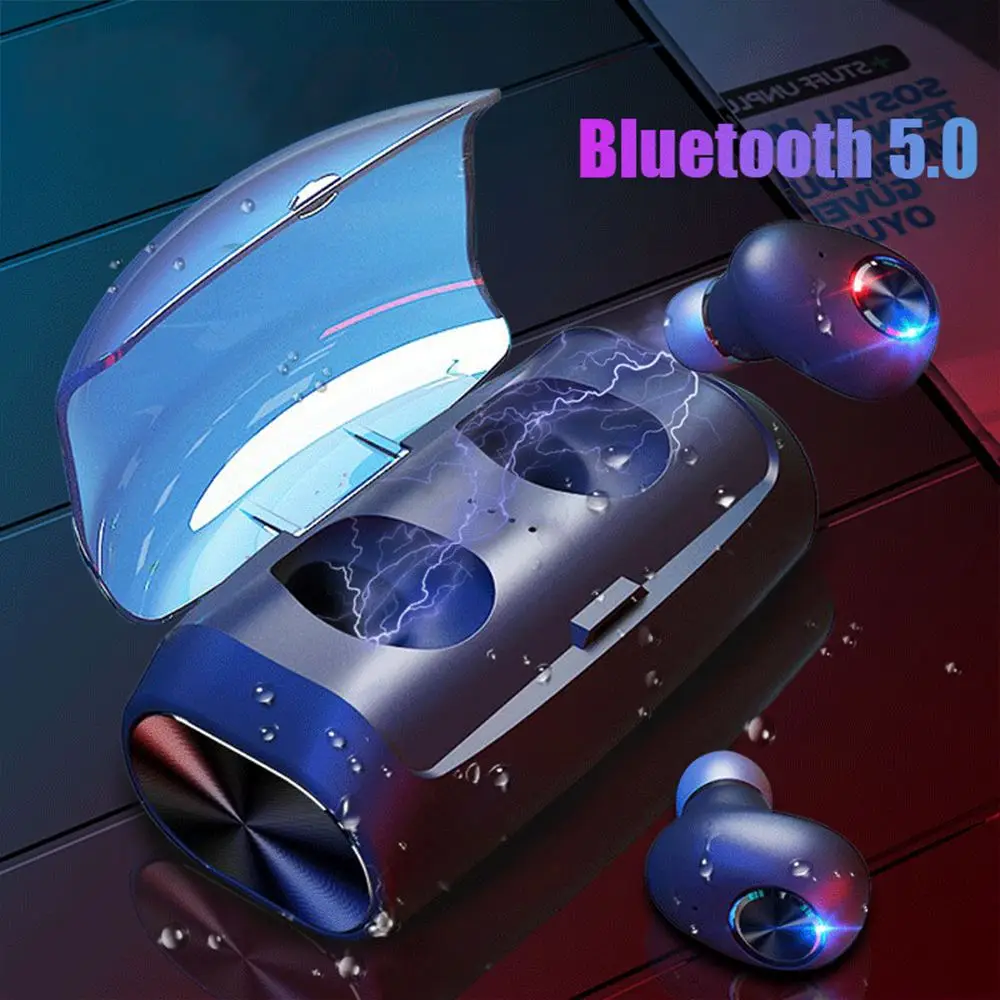 TWS V6 настоящие беспроводные наушники Bluetooth 5 0 жизнь Водонепроницаемая стерео