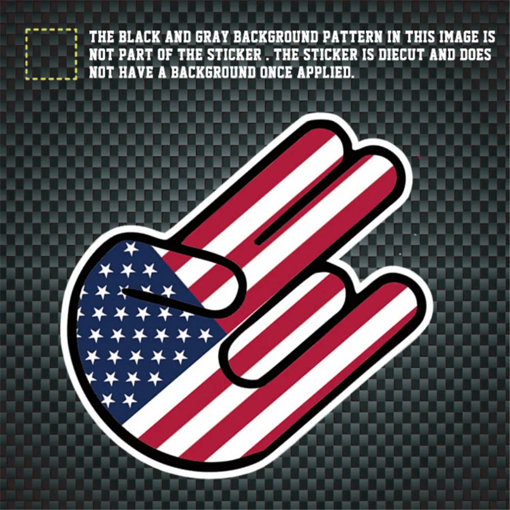 Американский шокер стикер высечка виниловая наклейка США Америка