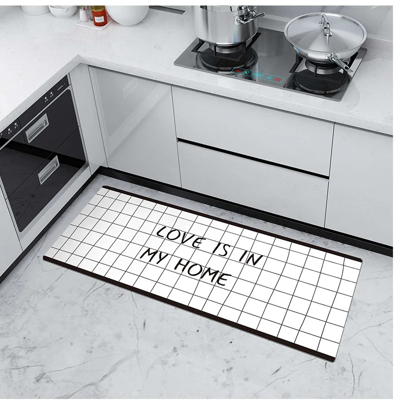 Коврик для двери коврики кухни кожаный коврик с мультяшным принтом