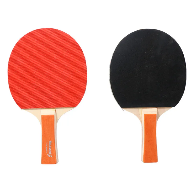 2Pcs Professional Table Tennis Rackets Ping Pong Paddle Training Bat Set with 3 Balls