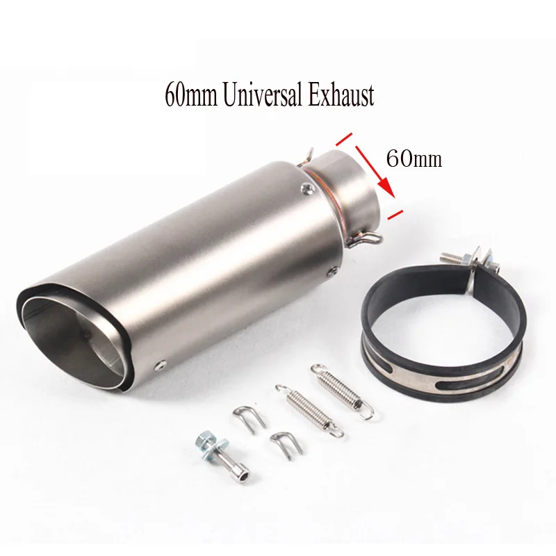 Akrapovic Универсальный 60 мм 51 мм moto rcycle выхлопная труба akrapovic escape moto для z800 zx10r r6 r3 r25 глушитель гоночный выхлопной