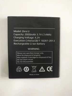  Новинка Футболка с надписью I 2000 мА/ч сотовом телефоне Батарея для Highscreen Zera U