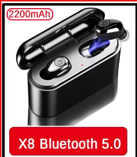 T10 TWS Bluetooth наушники гарнитура настоящая Беспроводная зарядка Bluetooth V5.0 пояс Зарядка сокровище наушники настоящие беспроводные наушники