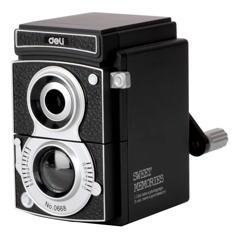 

deli vintage camera Adjustable Pencil Sharpener Size Adjustable Student Hand Pencil Sharpener Manual Pencil Sharpener Kawaii