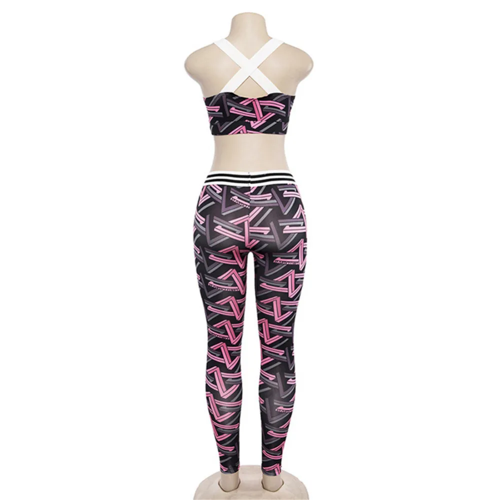 Новые Для женщин спортивный набор спортивная одежда Activewear для Для женщин пикантные Спортивная одежда Комплекты Для женщин s одежда