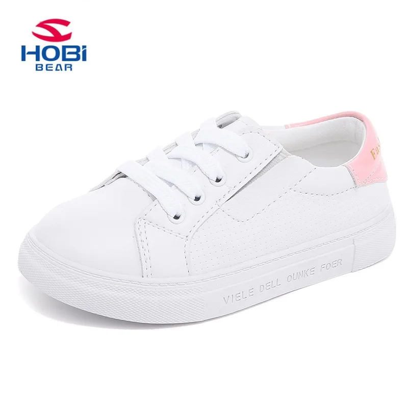HOBIBEAR Girls Casual Shoes 2017 Fashion Comfortable Children Easy Matching Lace-up White Board GS2577 | Детская одежда и обувь
