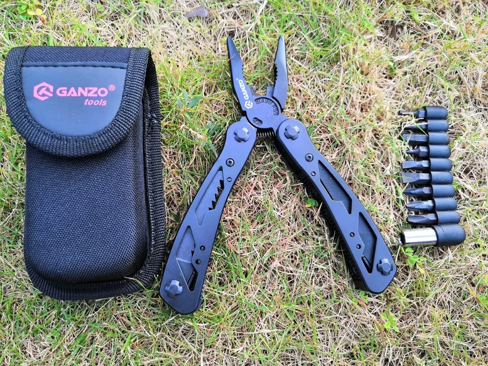 Plier without box Ganzo G104 отвертка Биты мульти Складные плоскогубцы из нержавеющей стали многофункциональные складные плоскогубцы Карманный Кемпинг ручной инструмент - Цвет: Plier without box