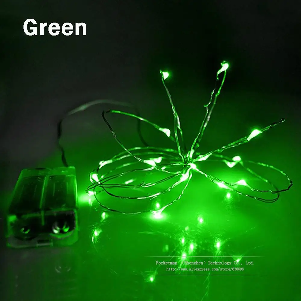 Гирлянды светодиодные огни 2xAA Батарея 20 LED Провода фонари строка мигалкой Фея для