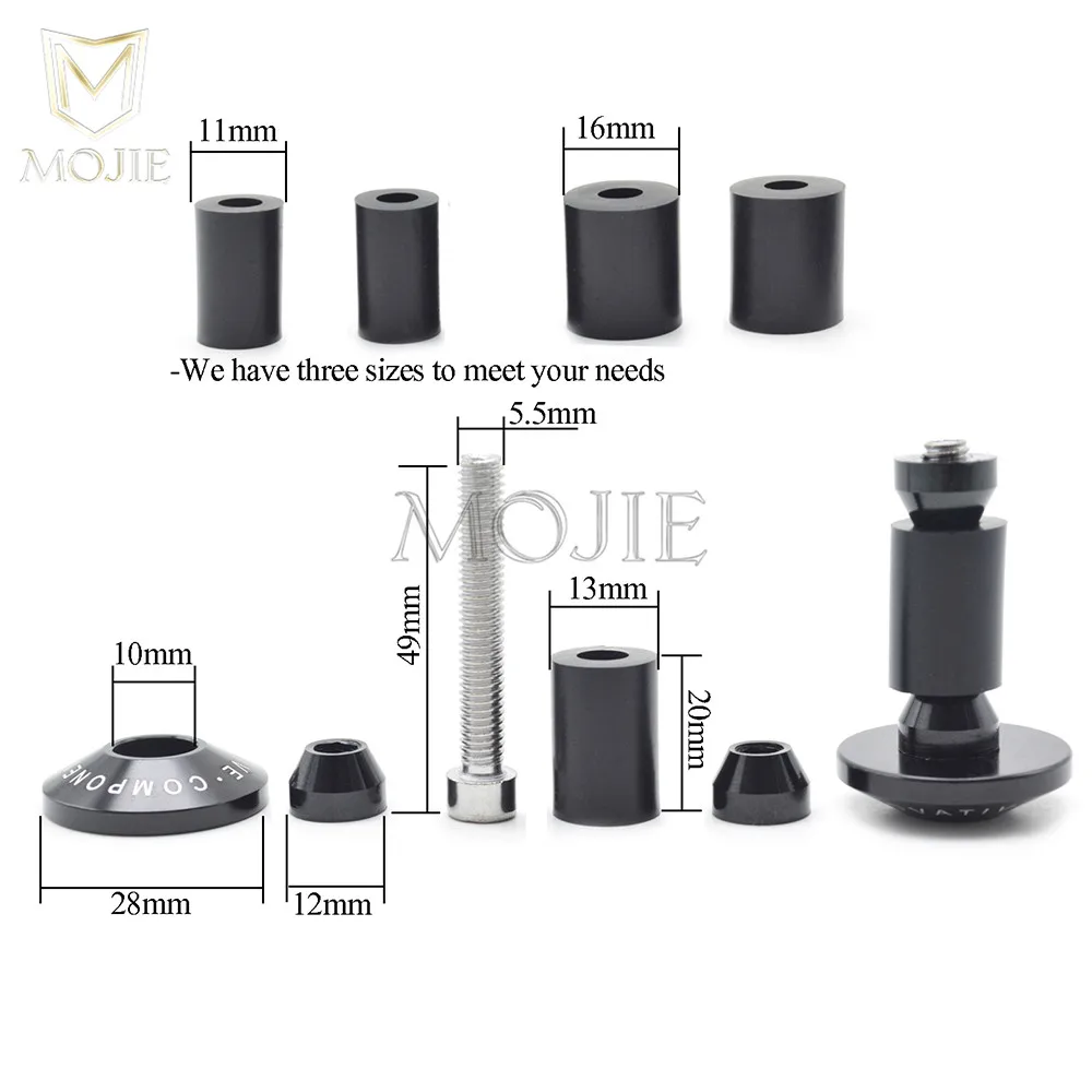 Универсальные ручки 7/8 'དྷ мм для мотоцикла с ЧПУ и наконечники Honda MSX125 CBR600R CB650F