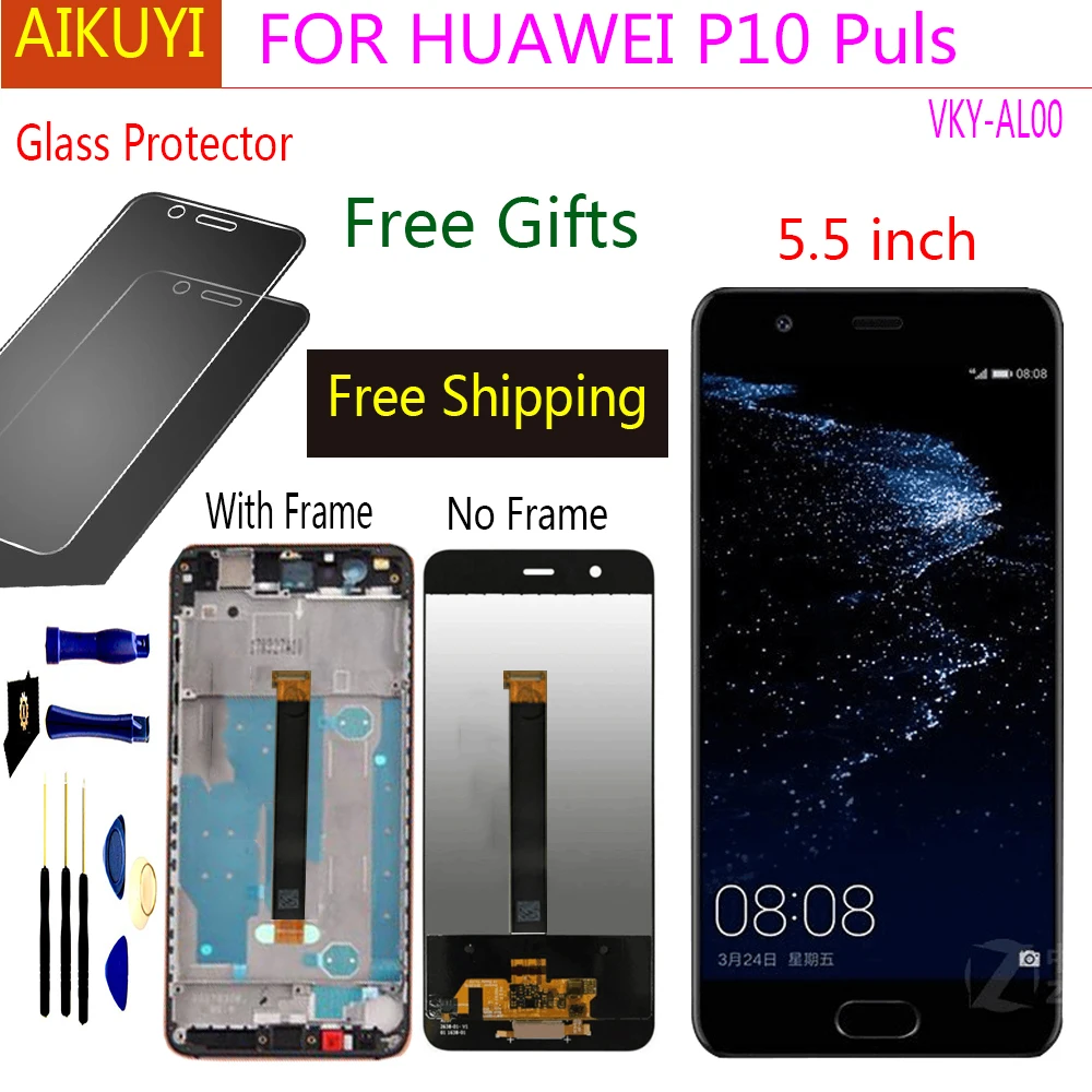 Для HUAWEI P10 Plus 5 '&#x272560x1440 ЖК-дисплей с сенсорным экраном дигитайзер в сборе