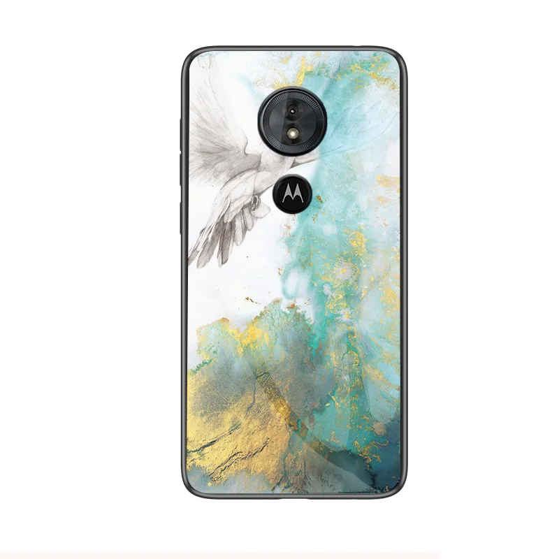 style 02 Для moto rola moto G6 Plus чехол Роскошный Мраморный зернистый жесткий закаленное стекло защитный чехол на заднюю панель для moto g5s plus g6 g5s оболочка - Цвет: style 02