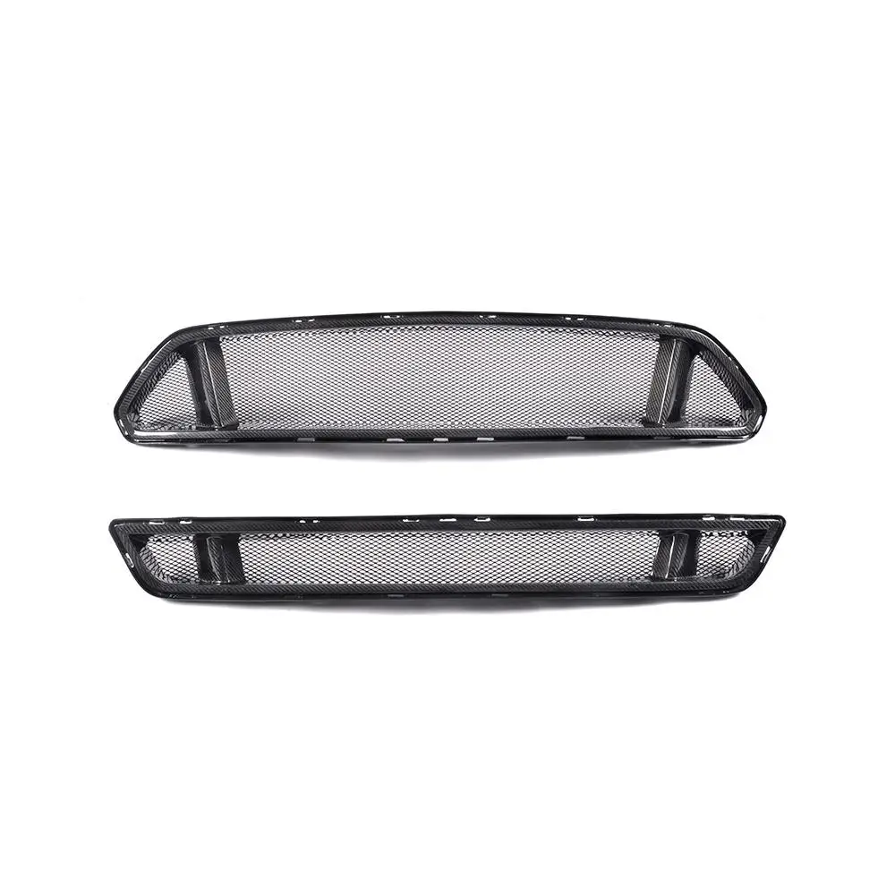 Carbon Fiber Car Front Bumper Honey Mesh Grille Honeycomb Grills For Ford Mustang Car Styling
