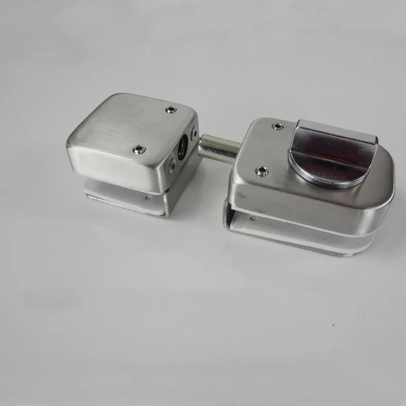

Brand New 304 Stainless Steel Frameless Shower Glass Door Lock Bidirectional Unlock Glass Door Latches No Dirlling