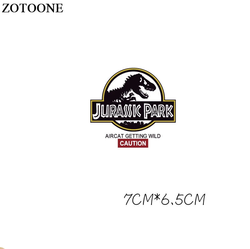 Нашивки Parches для утюга нашивки одежды парка Юрского периода полосы