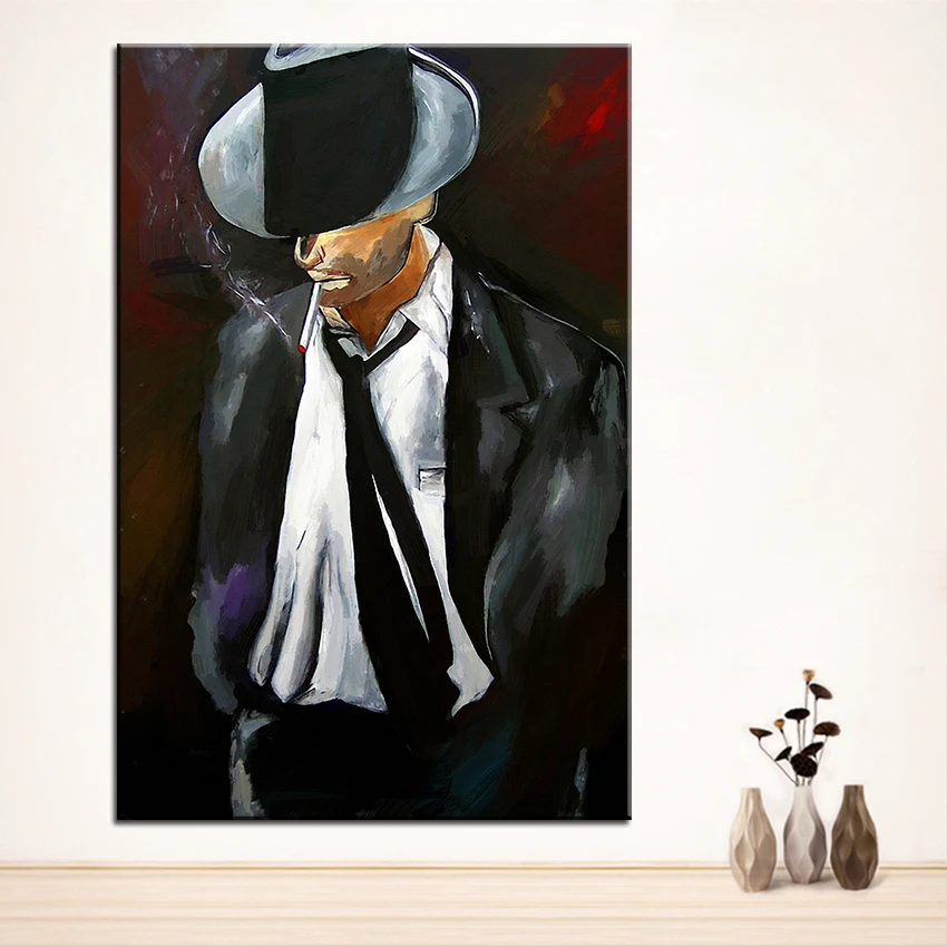 Картина маслом большого размера гладкая Настенная картина Томаса в стиле