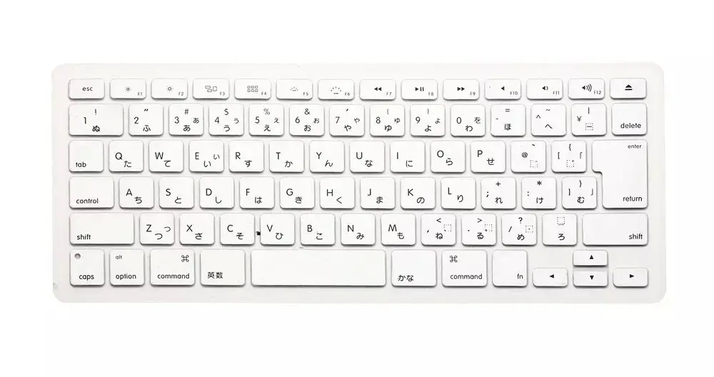 Silver Для Mac Book клавиатура для Macbook Air Pro retina 13 15 17 протектор японский английский японский Японская Клавиатура крышка - Цвет: Silver
