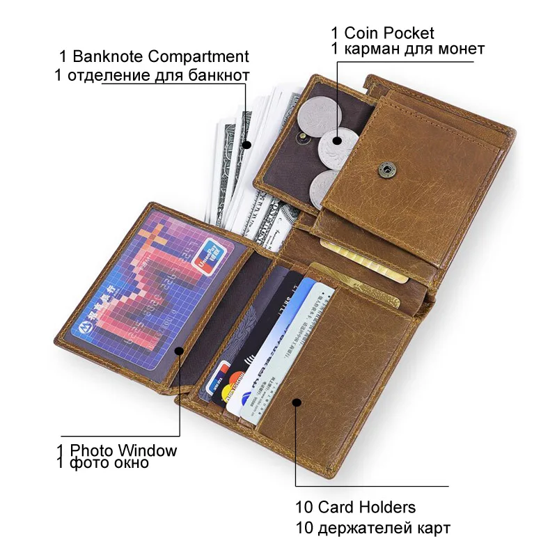 Бренд Betiteto RFID натуральная кожа кошелек для монет мужской Carteras тонкий Mini Walet Portmann