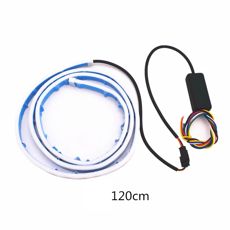 Новый RGB красочные течет светодиодный багажник полосы автомобиля динамический