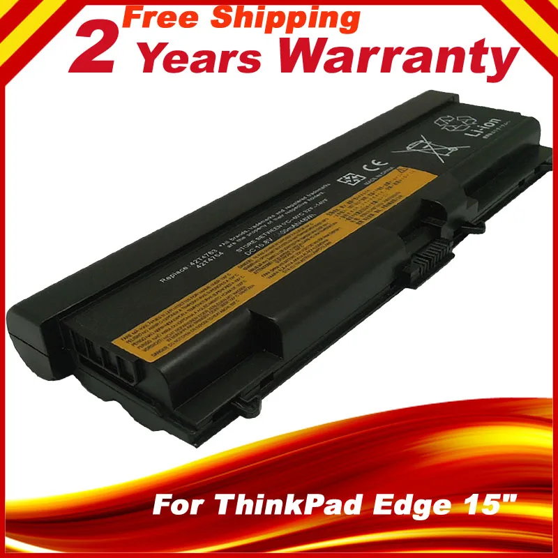 Аккумулятор для ноутбука Lenovo ThinkPad Edge 9 ячеек 6600 мАч 15 дюймов L410 L412 L420 L421 L510 L512 L520 SL410