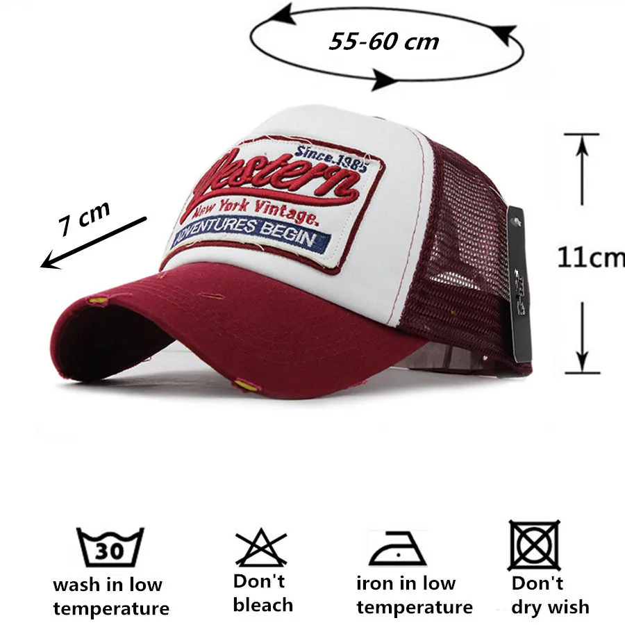 Брендовые новые сетчатые бейсболки для женщин западные искусственные головные