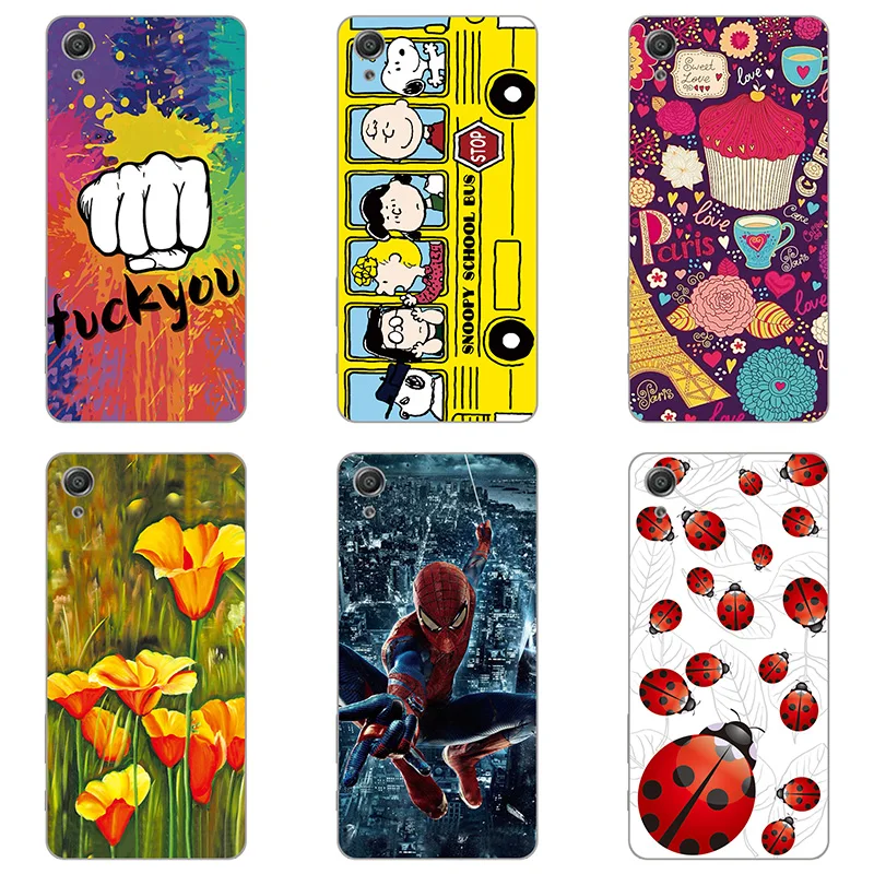 hard Plastic phone case cover For Sony Xperia XA F3111 F3113 F3115 shell printing design Painted Flower |