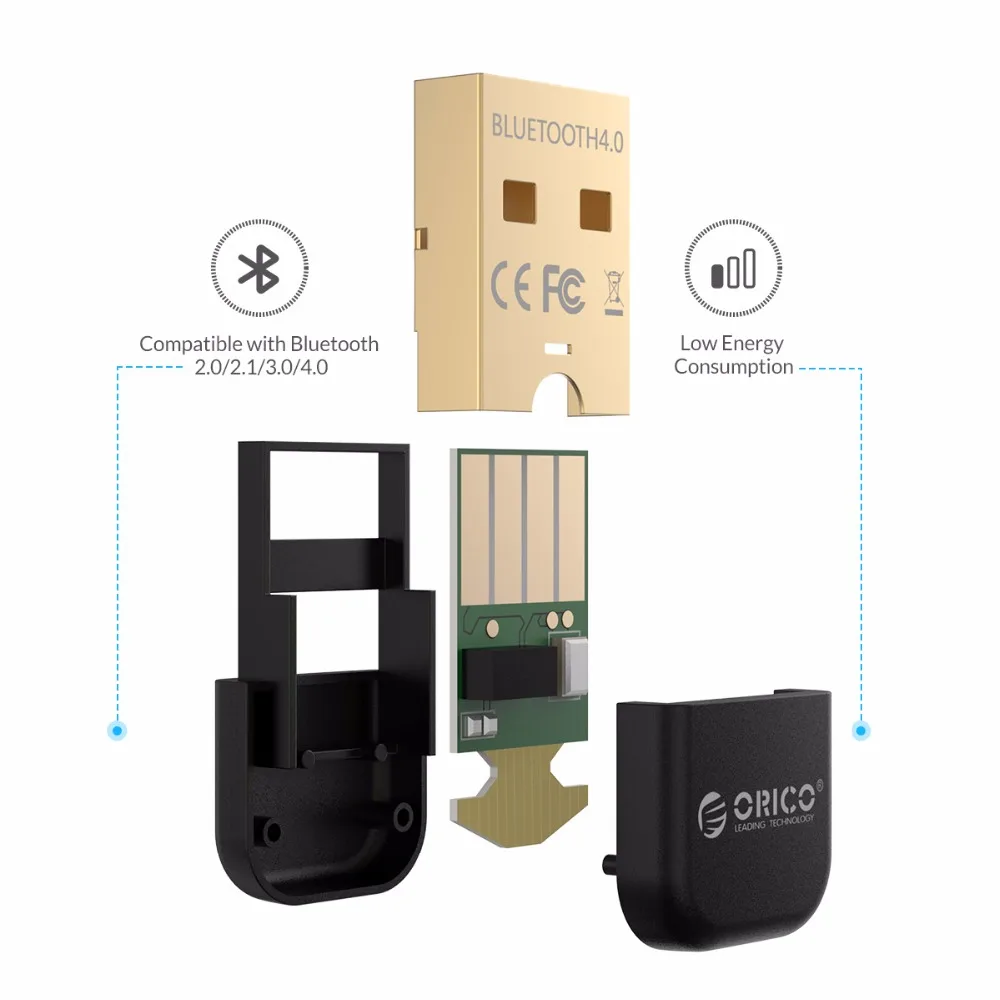 ORICO Mini Bluetooth 4,0 адаптер для ПК ноутбука Bluetooth передатчик адаптер ключ Музыкальный звуковой приемник