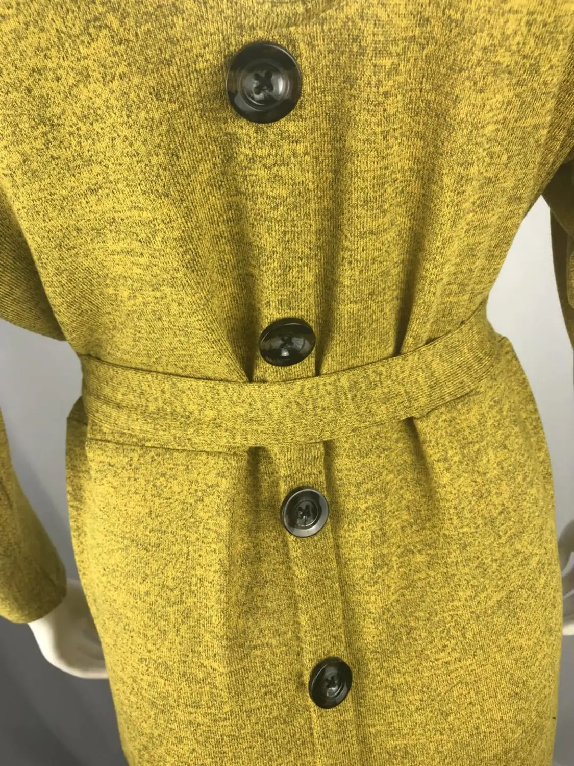 Женское платье с открытыми плечами и длинным рукавом ТРАПЕЦИЕВИДНОЕ ПЛАТЬЕ