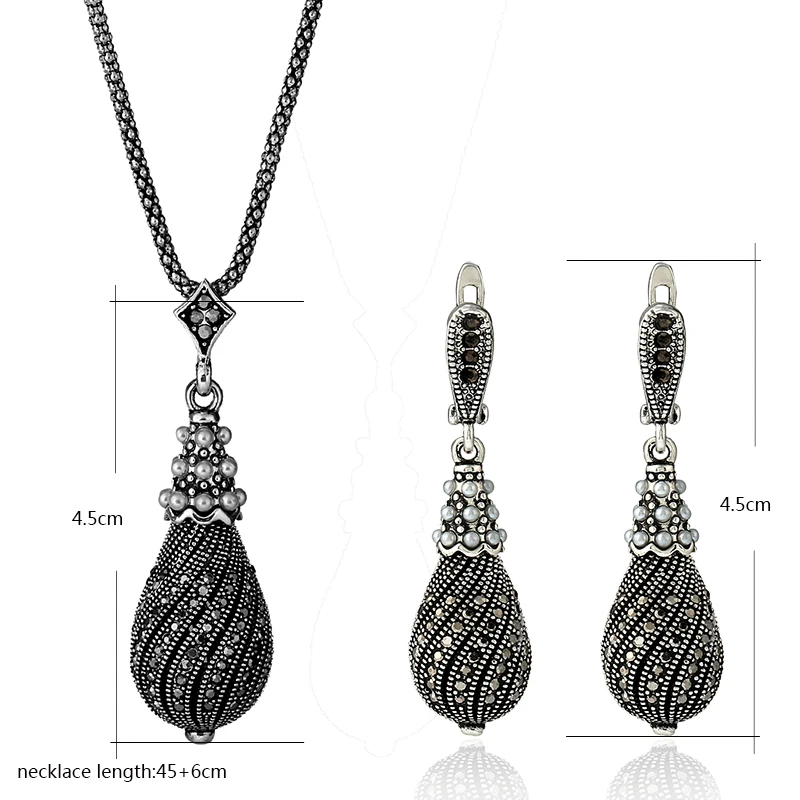 KCALOE роскошные винтажные женские свадебные ювелирные наборы индейка античный