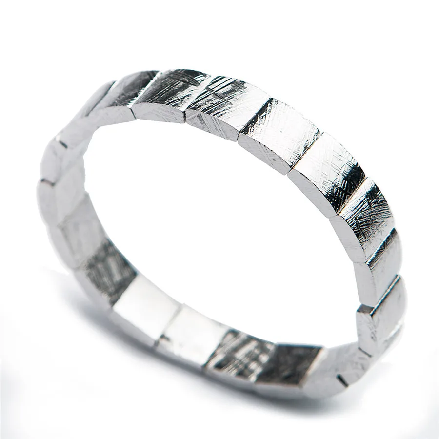 Браслеты-Обручи из натурального геверона метеорита Moldavite прямоугольные бусины