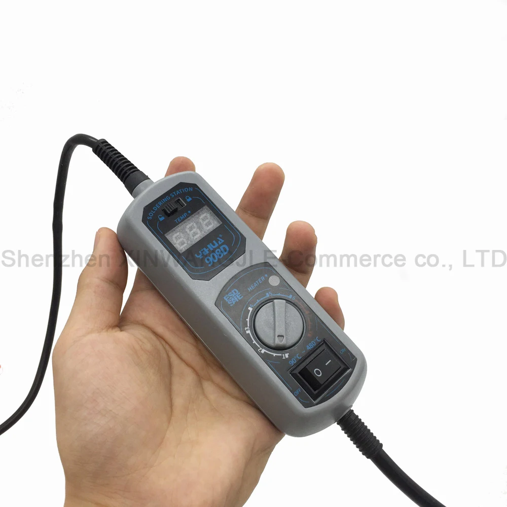 YIHUA 908D 60 Вт Электрический паяльник 220 В/110 В Регулируемая температура SMD электрическая паяльная станция ремонтный набор инструментов