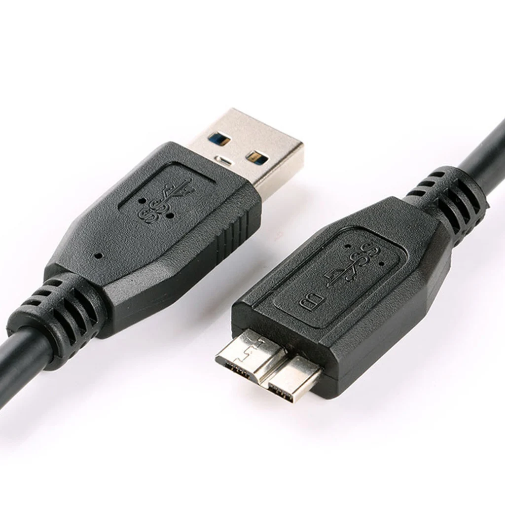 30 см Черный Мини Портативный USB 3 0 штекер A к Micro B кабель для передачи данных провод