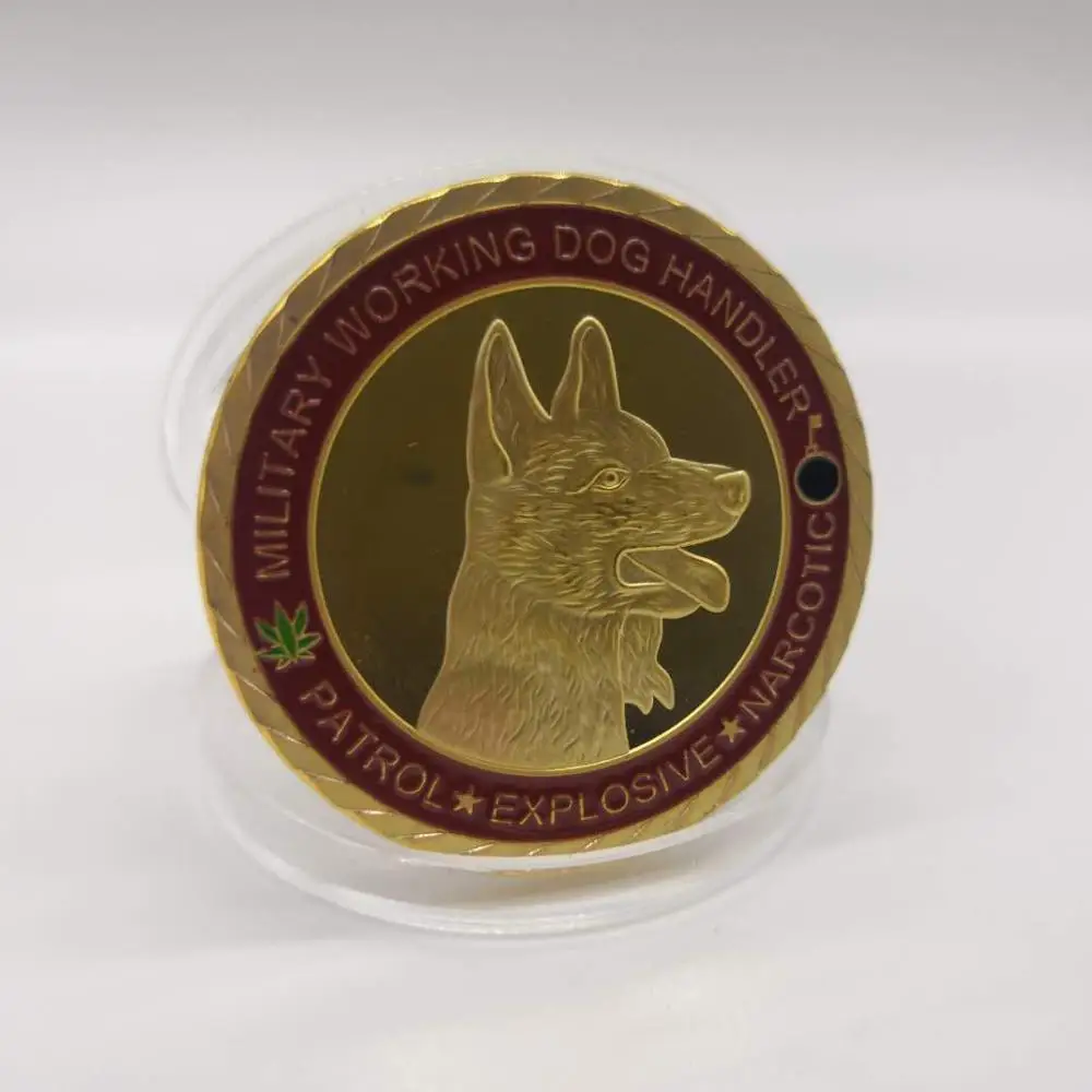 Рабочая Собака K9 обработчик военный вызов монета Собачка Стиль мы | Безвалютные монеты -33029001028