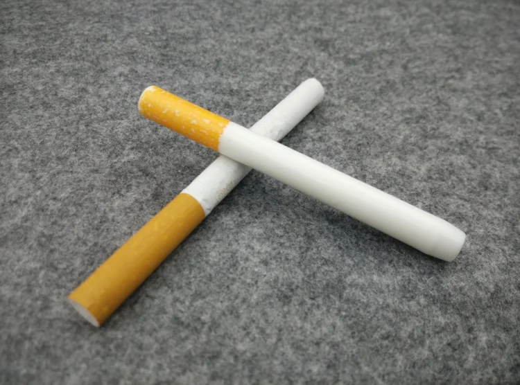 Металлическая алюминиевая курительная трубка в форме сигареты 78 мм | Дом и сад