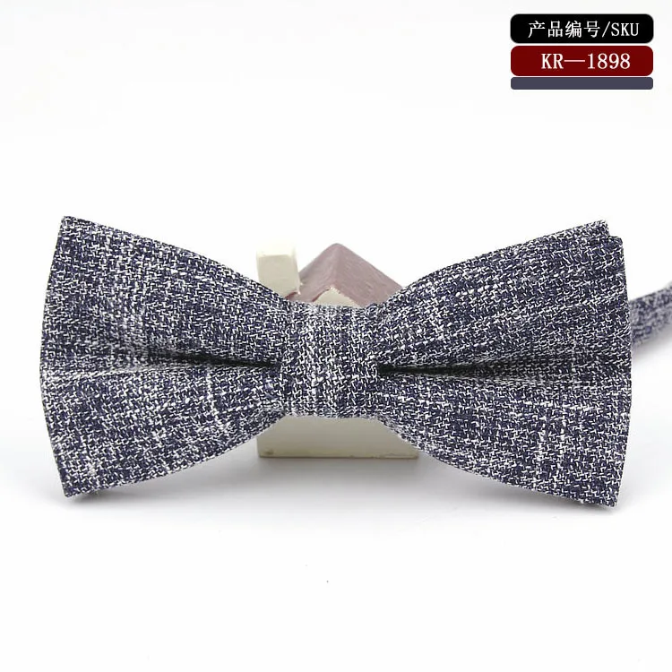 Новый Для мужчин костюм галстук бабочка корейской моды Повседневное одноцветное