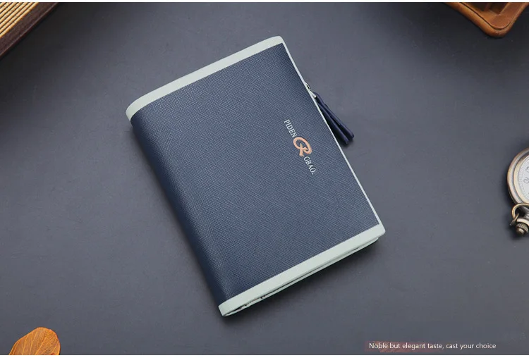 Деловые повседневные мужские кошельки, вместительный кожаный бумажник для мужчин, короткий тройной клатч, кошелек на молнии, карман для монет, тонкий кошелек