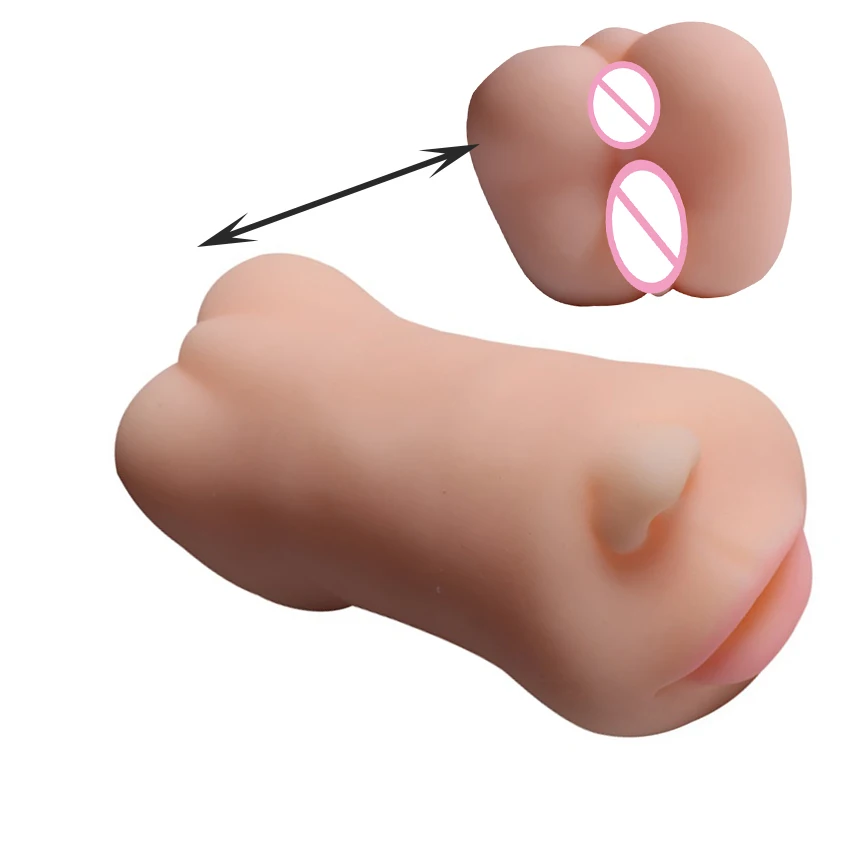 MLSice Мужской мастурбатор 3 отверстия Вагина настоящая киска силиконовая вагина