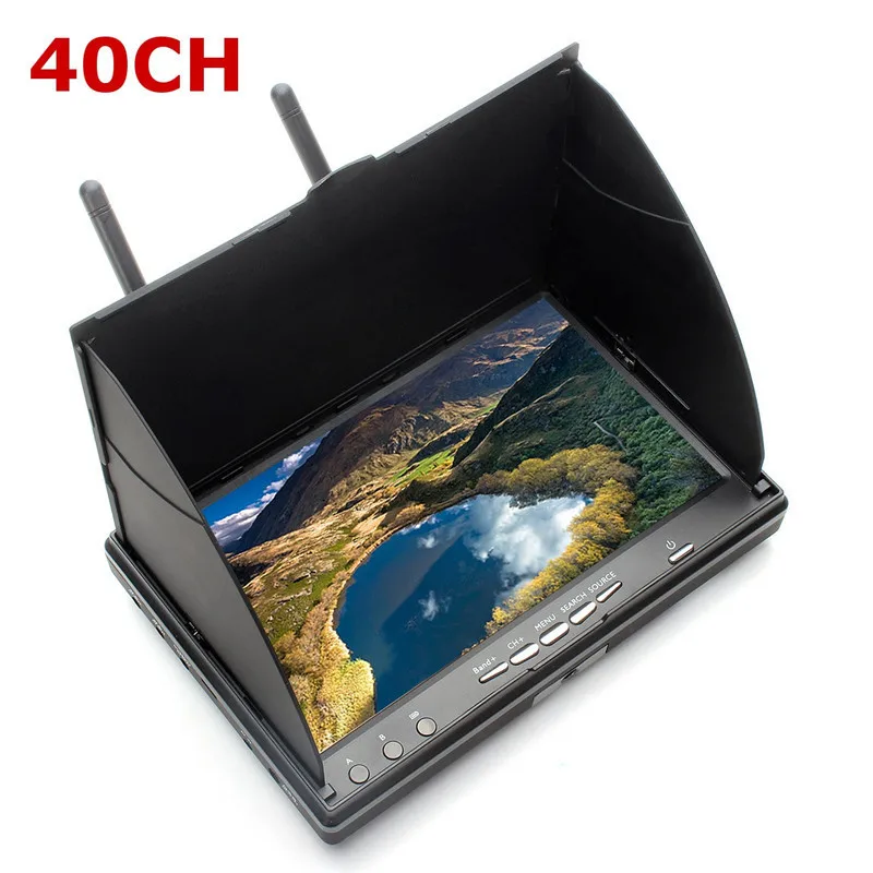 Нибиру LCD5802S 5802 40CH raceband 5.8 Г 7 дюймов разнесенного Мониторы со встроенным Батарея