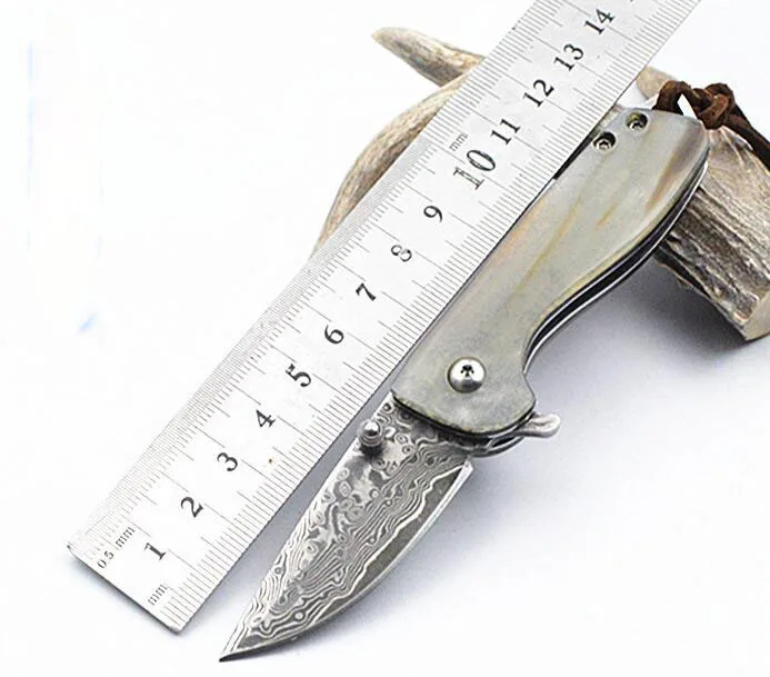 LLxxmm Дамаск многофункциональный портативный карманный спасательный брелок