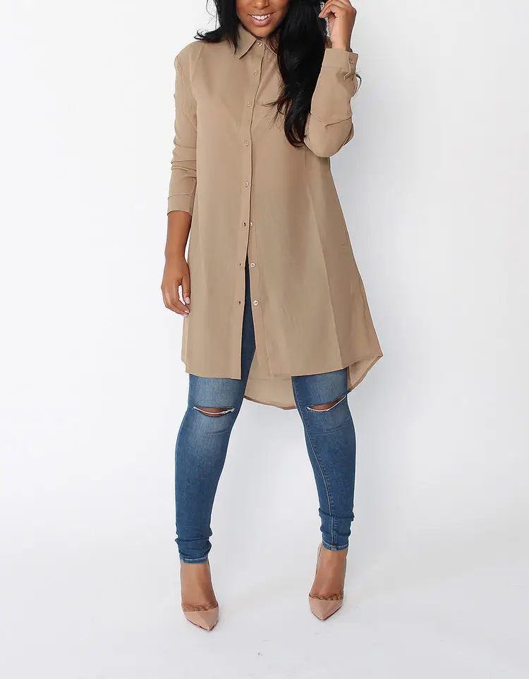 2018 Весенняя Новая женская Повседневная Свободная короткая спереди и сзади