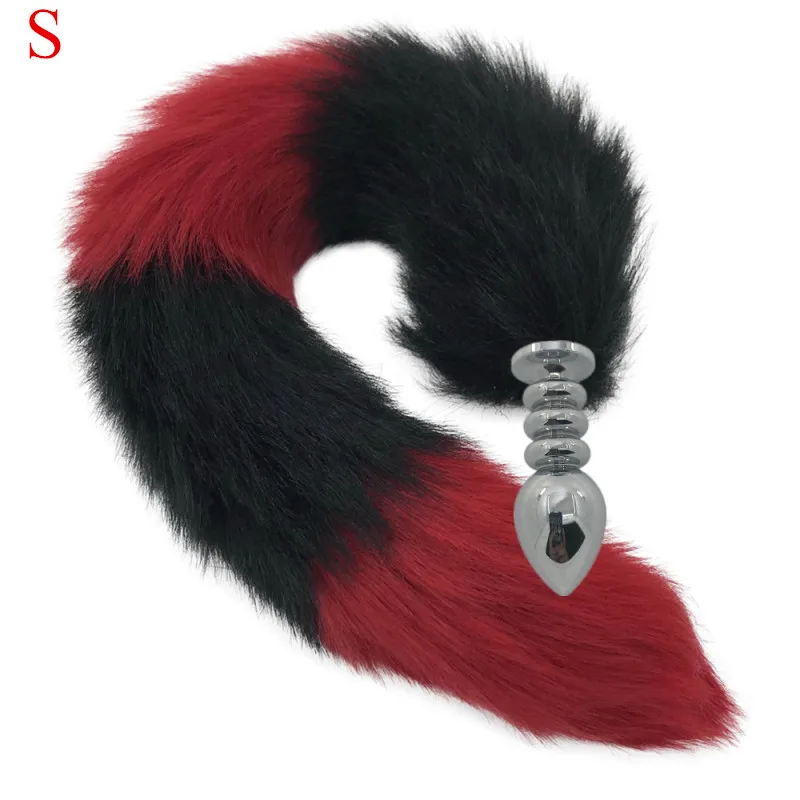 Металлическая Анальная игрушка S/M/L анальная пробка с мягким хвостом лисы
