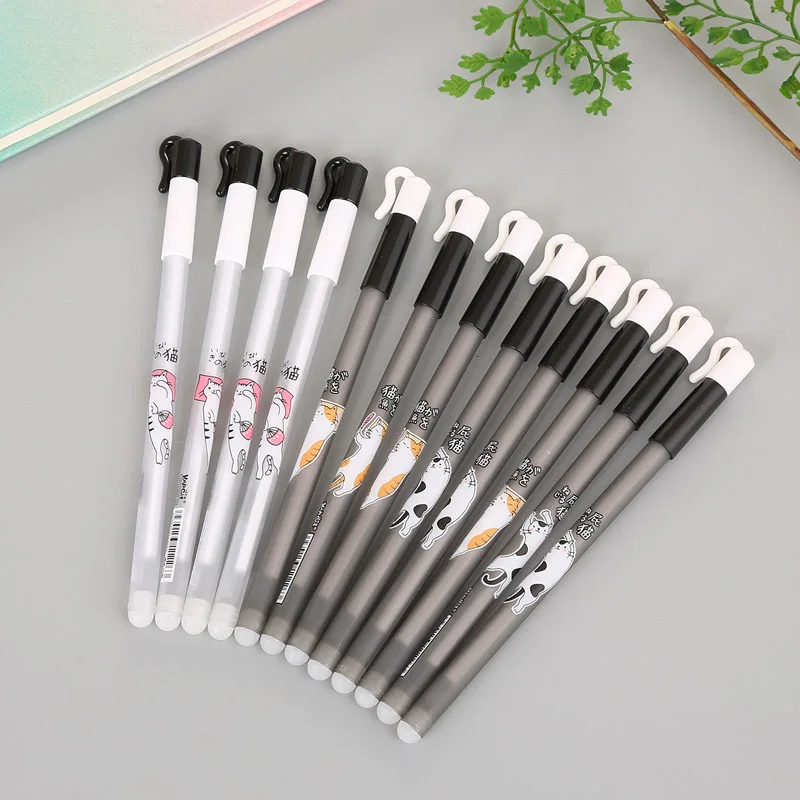 36 шт./лот кошачья стираемая гелевая ручка для письма Милая 0 38 мм нейтральная Papelaria